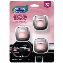 48 Bulk 3-Pack CAR VENT CLIP BEAUTIFUL BLOSSOM