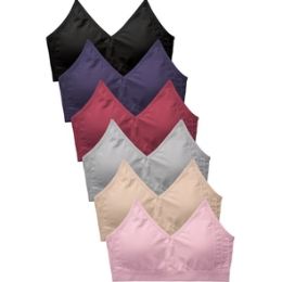 144 Bulk Sofra Ladies Seamless Sports Bralette