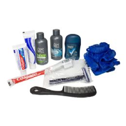 6 Bulk Men's Basic Travel Kit