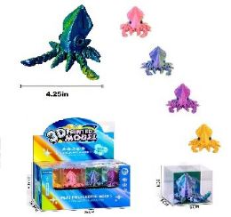 24 Bulk 3d Printed Model Squid Display Box