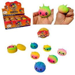24 Bulk Mini Dumpling Squishy Flour Foam Bun With Steamer Toy