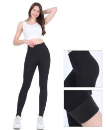 72 Bulk Women's Leggings One Size Black