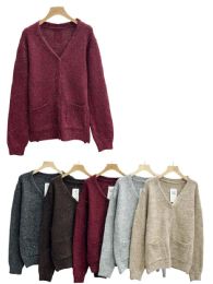 24 Bulk Chunky Knit V-Neck Sweater