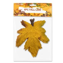 24 Bulk 6-Piece Artificial Autumn Maple Leaf Picks Set
