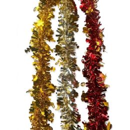 12 Bulk 7ft Chinese New Year Metallic Foil Tinsel Garland Motifs