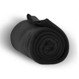 24 Bulk Fleece Blankets/throw -Black