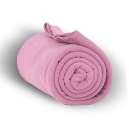 24 Bulk Fleece Blankets/throw - Pink