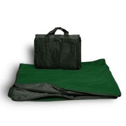 24 Bulk Fleece Picnic Blanket - Forest Green