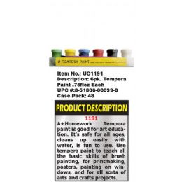 48 Bulk Assorted Color Tempera Paint