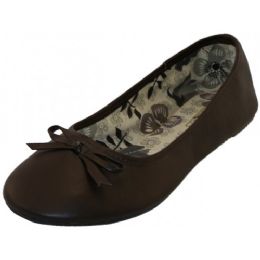 18 Bulk Women's Ballet Flats ( Dark Brown Color Only)