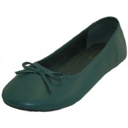 18 Bulk Women's Ballet Flats ( Dark Green Color Only)