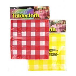 24 Bulk Checkered Picnic Tablecloth