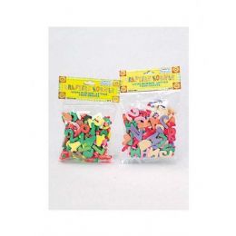 48 Bulk Numbers & Letters Foam Shapes Set