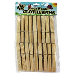 24 Bulk 18pk Wooden Clothespin