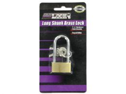 72 Bulk Long Shank Brass Lock With Keys