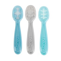 24 Bulk Nuby 3-Stage Silicone Baby's First Spoons