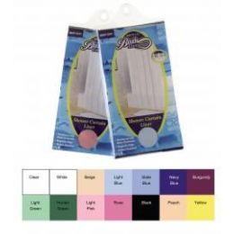 24 Bulk Hotel Weight Shower Curtain Lines With Grommets And Magnets In Clear Color Only