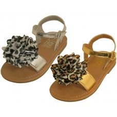 24 Bulk Infant's Metallic Sandals