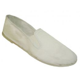 72 Bulk Men Kungfu Shoe White