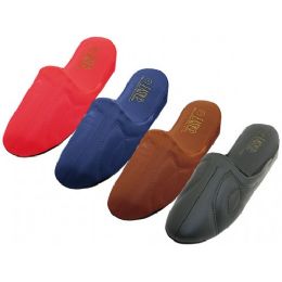 48 Bulk Women's Close Toe Soft Vinyl Upper Mid Heel House Slippers Sizes 5-10
