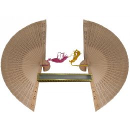 120 Bulk 12 Inch Sandlewood Hand Fan In Beige