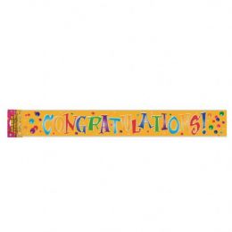 48 Bulk Congratulation Banner 12 Ft.(3.65m)