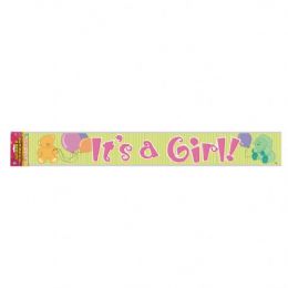 48 Bulk It's A Girl Banner 12 Ft.(3.65m)