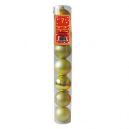 72 Bulk 7 Pc Xmas Ball Single Colors