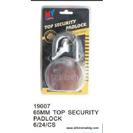24 Bulk 65mm Top Security Padlock