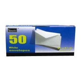 24 Bulk Boxed White Envelopes - #10 - 50 Count