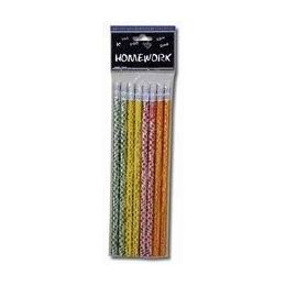 48 Bulk Foil Pencils - 8 Pk - Asst. Metallic Designs
