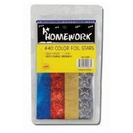96 Bulk Foil Stars - 440 Pack - Asst. Colors