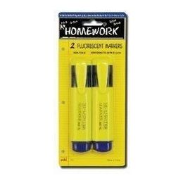 48 Bulk Wholesale Highlighter Markers - 2 Pk - Yellow Ink -