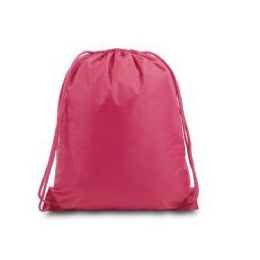 60 Bulk Drawstring Backpack - Hot Pink