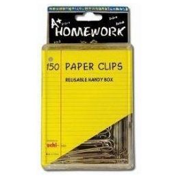 96 Bulk Paper Clips - 150ct. - 2- Silver Metal - Boxed