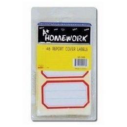48 Bulk Report Cover Labels - 48 Pack - 1.5 X 2.5