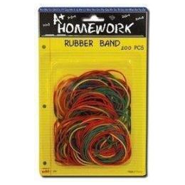 96 Bulk Rubber BandS- 50gm - Bag - Asst. Colors
