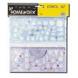 48 Bulk 2 Pack Shapes And Geometric Shapes Stencils