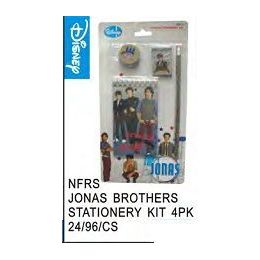 96 Bulk Jonas Bros Stationery Kit 4 Pack