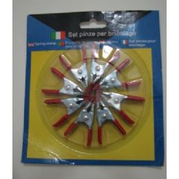 24 Bulk 8pc 2" Spring ClamP-Metal 