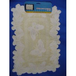 24 Bulk 2pc Lace Placemat 13"x18"