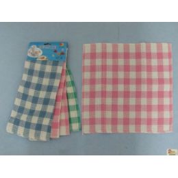 24 Bulk 3 Pack Dish ClotH-Gingham