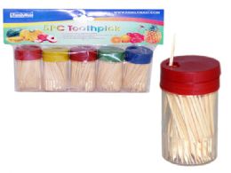96 Bulk 5pc Toothpicks With Dispensers