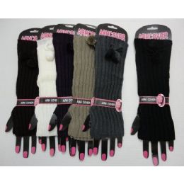 36 Bulk Arm WarmerS-Tie With Pompom