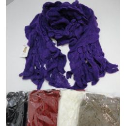 72 Bulk Ruffle Knit Scarf