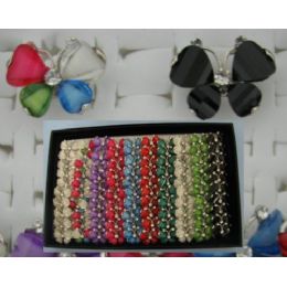 150 Bulk Adjustable RinG-2 Wing Butterfly With 4 Stones