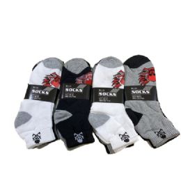 24 Bulk 3pr Anklets 9-11 Skulls Ankle Sock