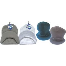 144 Bulk Black Winter Hat With Visor