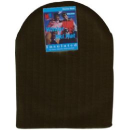 144 Bulk Unisex Winter Ski Hat Black Only