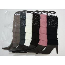 48 Bulk Leg WarmerS--Rhinestone Cuff